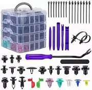 1211Pcs Car Retainer Clips, Retainer Clips Trim Removal Tool, Fasteners Rivets Repair Car Clips, Automotive Clips Assortment Kit, Door Trim Pane