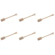 6PK Appetito Wood Honey Dipper Home Kitchen Server