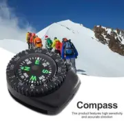 Mini Watch Strap Button Compass Survival Outdoor Hiking Camping Accessories U9U1