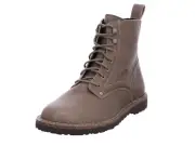 Women Birkenstock Bryson Taupe Leather Lace Up Ankle Boots New