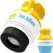 Single Solar Buddies Refillable Roll On Sponge Applicator For Kids, Adults, Families, Travel Size Holds 100ml Travel Friendly for Sunscreen, Suncream and Lotions (Blue)