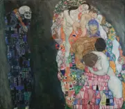 Gustav Klimt - Death and Life Giclee Fine Art Print on Canvas Printing 36"
