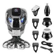 7-IN-1 Electric Head Shaver for Bald Men Wet Dry Beard Hair Skull Trimmer