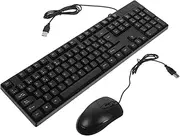DOITOOL 1Set Full Wired Keyboard Mouse Layout Silent Operation Powered for Home Office Use Reliable Performance with No Lagging Delay