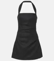 [SIR] SIR Halter neck linen minidress AU 8 black