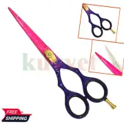 Pink & Purple Hairdressing Scissors Hair Cutting Barber Salon Beard Shears