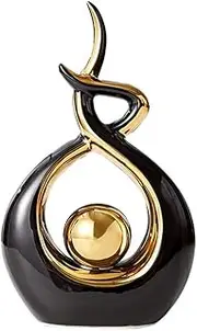 Norrclp Home Decor Modern Abstract Art Ceramic Statue Table Decorations for Dining Room Living Room Office Centerpiece