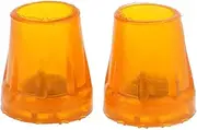 FITYLE 2pcs Walking Stick Ferrules Rubber Cane Crutch Pad Protector End Tip 4 Sizes - Yellow, 28mm