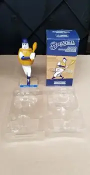 Milwaukee Brewers 2008 Barrel Man Collectors Bobble Head New In Box Shelf D1