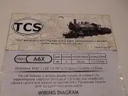 TCS #1001 A6X Train Control Systems Decoder 6 Function