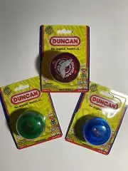 DUNCAN IMPERIAL YO YO - GREEN -BLUE and BUTTERFLY All 3 NEW in Package