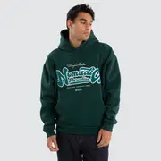 [Nomadic Paradise] Ripple Oversized Hoodie Bull Pine