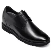 US9 CHAMARIPA 9cm/3.54inch Elevator Shoes Men Height Increase Black oxford