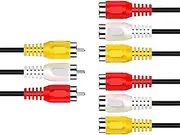 RCA Splitter Cable, tunghey AV Splitter 3 RCA Male Jack to 6 RCA Female Plug RCA Y Splitter Extension Audio Video AV Adapter Cable 30cm/11.8 Inch (3rca to 6rca Female)