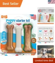 Puppy Chew Toy & Treat Starter Pack - Puppy Chew Toys for Teething - Long Las...