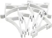 Zerodeko 6pcs Aluminum Refrigerator Display Hooks Freezer Shelf Clips for Secure Storage Strong Support for Fridge Organization for Commercial and Home Use