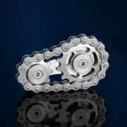 EDC Sprocket Chains Decompression Fingertips Spinning Top Gearwheel Gyro Toy CNC