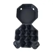 75 X Black Octagon Full Dozen Carton 12-Egg Recyclable Egg Cartons