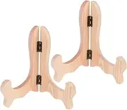 Ciieeo 2pcs Display Stand Easel Versatile Plate Holder for Tables for Art Photos and Collectibles Elegant Design with Smooth Surface and Edges for Events and Decor