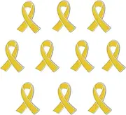 [Decixde] Yellow Ribbon Pin Hostages Bring Them Home Pin Breast Cancer Pin Prayer Blessing Brooch Pin Mental Health Awareness Pins Support Campaign Charity Donation Event Gift Accessories