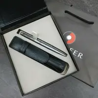 在飛比找momo購物網優惠-【SHEAFFER】戰斧系列銀桿銀夾原子筆筆套禮盒(E294