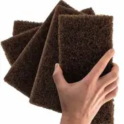 XL Heavy Duty Multipurpose Brown Scrub & Scouring Pads by Mop Mob