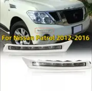 For Nissan Patrol 2012-2016, LED Front Bumper DRL LED Daytime Running Lights