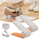 Double layer Shoes Rack Adjustable Shoes Wardrobe New Shoe Slots Organizer