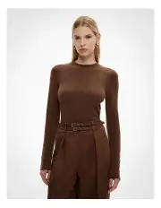 [Witchery] Wool Crew Neck Knit in Hazelnut