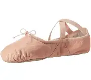 Bloch Womens Prolite 2 Hybrid Pink Leather Criss Cross Slip On Ballet Flats 6C