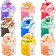 Cloud Slime Kit, 9 Pack Slimes with Peach, Watermelon, Rainbow, Blue Cute Sli...