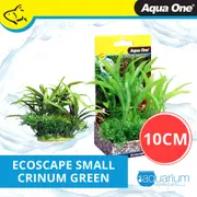 Aqua One Ecoscape Crinum Green Plastic Plant 10cm - Small (28374)