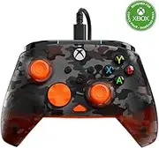 Turtle Beach Rematch Core Ghost Black Camo/Orange Wired Gaming Controller – Licensed for Xbox Series X and S, Xbox One and Windows PCs – Audio Controls, Rumble Motors and Impulse Triggers, 8ft Cable