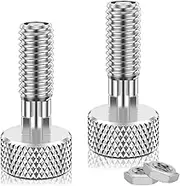 SHASUXTING 2Pcs Handle Release Pins Kit Stainless Steel M6 Quick Release Pins Kit Sturdy Hand Retractable Spring Plunger with 2 Nut Portable for Rolling Toolboxes Molds Automotive