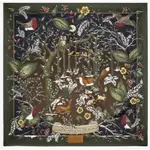 英國🇬🇧ASPINAL OF LONDON WOODLAND SILK SCARF 森林地 純絲 動物 圖案 絲巾