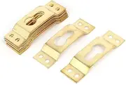 Aexit Picture (Construction hardware) Photo Frame Hanging Hidden Hook Hanger Gold Tone (55ry457qf174) 64mmx19mmx5mm 10pcs