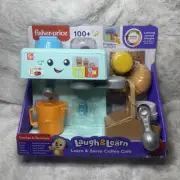 Fisher-Price HTW96 Laugh Learn Learn Serve Coffee Cafe Toddler Electronic Toy,