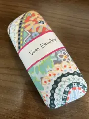 NEW Genuine Vera Bradley CITRUS PAISLEY Clamshell Hard Sunglass Eyeglasses Case