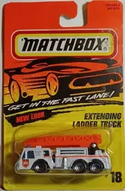 1997 Matchbox Superfast Extending Ladder Truck #18