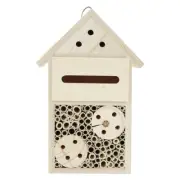 Large Insect Bee House Bug Wooden Hotel Natural Wood Shelter Garden Nest Box ·-