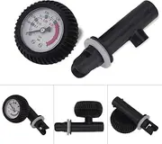 Dilwe Kayak Barometer,Nylon Inflatable Boat Air Pressure Gauge,0-0.35 BAR Rubber Boat Barometer,0-5.08 PSI Valve Adapter Manometer for Kayak Raft,Accesory Pressure for Inflatable Kayak
