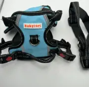 Babyltrl Dog Harness Adjustable Pet Reflective Soft Vest - Blue M