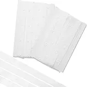 NXTOV Polyester Snap Button Trim for Baby Clothes, Fastener Press Stud Tape for Sewing DIY Accessories (White-0.75 inch x 5yd)