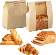 200pcs Paper Bread Bags for Homemade Bread Sourdough Bread Bags- Large w/ Window