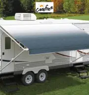 Carefree 12ft Blue Shale Fade Roll Out Awning (No Arms) - Caravan, RV, Motorhome