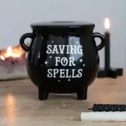 Beautiful Cauldron Saving For Spells Ceramic Money Box Ornament Pagan Wicca