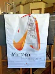 3 banners! Apple iBook and Mac OS9 Cloth Banners Think Different