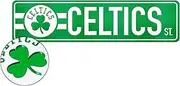 Rico Industries NBA Basketball Boston Celtics Standard Laser Cut Acrylic Street Sign 3.5” X 14.25” Home Decor - Bedroom - Office - Man Cave