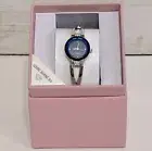 NIB Women's Allude Crisscross Diamond Dial Half Bangle Watch