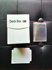 Deck Box 100+ Cards + 10 Penny Sleeves – Storage for Pokémon, MTG, YuGiOh, TCG
